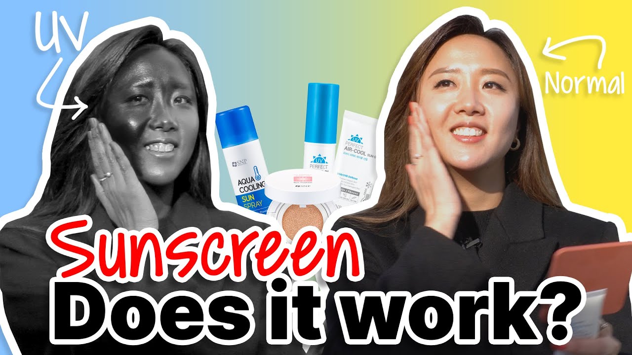 [Season2 EP2] Comparing #Sunscreen with a UV Camera! (Sun Spray/Sun Gel/Sun Stick/Sun Cushion)