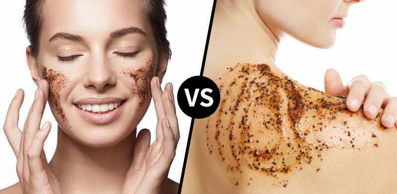 Face Scrubs vs. Body Scrubs